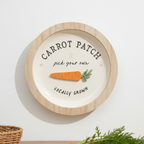 3D ROUND CARROT PATCH WALL PLAQUE