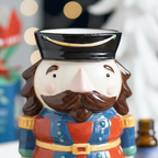 Quemador de Aceite "Cascanueces" - Aromaterapia Navideña Tradicional 2 en 1