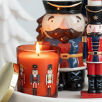 Quemador de Aceite "Cascanueces" - Aromaterapia Navideña Tradicional 2 en 1