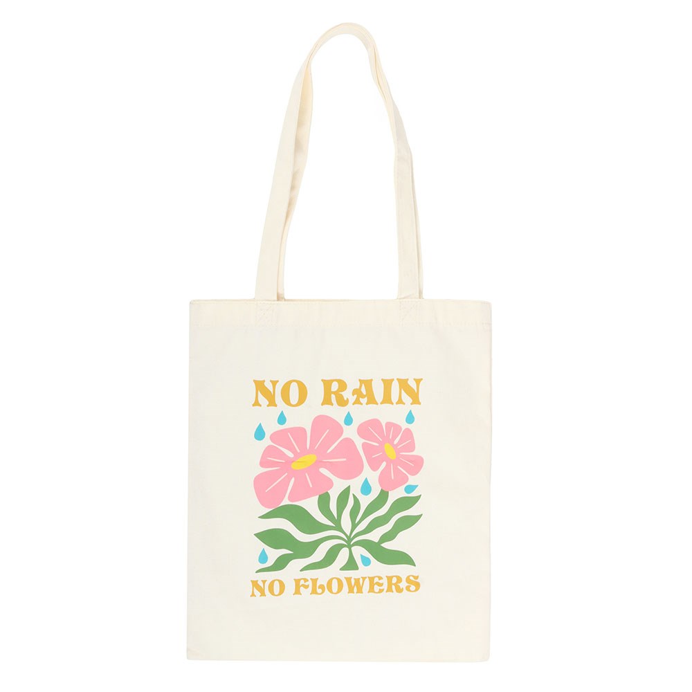 Riñonera "No Rain No Flowers" - Bolso de Cintura con Mensaje Inspirador