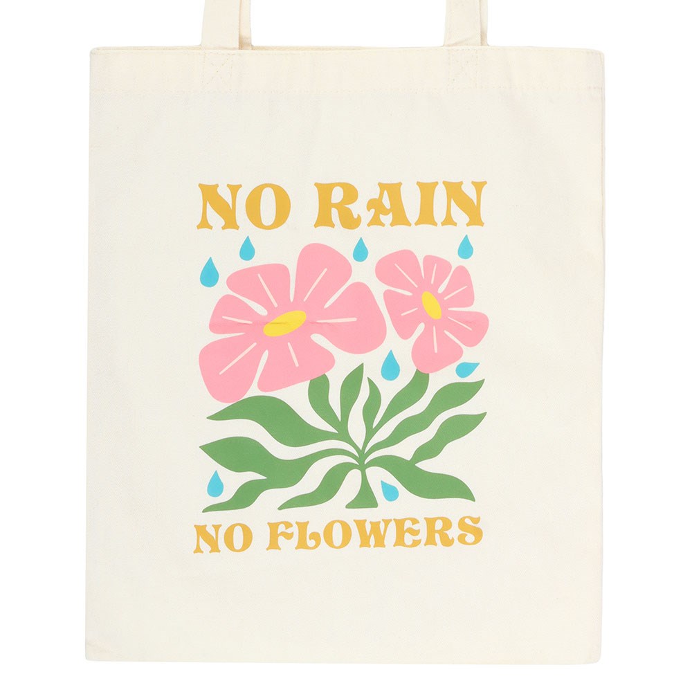Riñonera "No Rain No Flowers" - Bolso de Cintura con Mensaje Inspirador