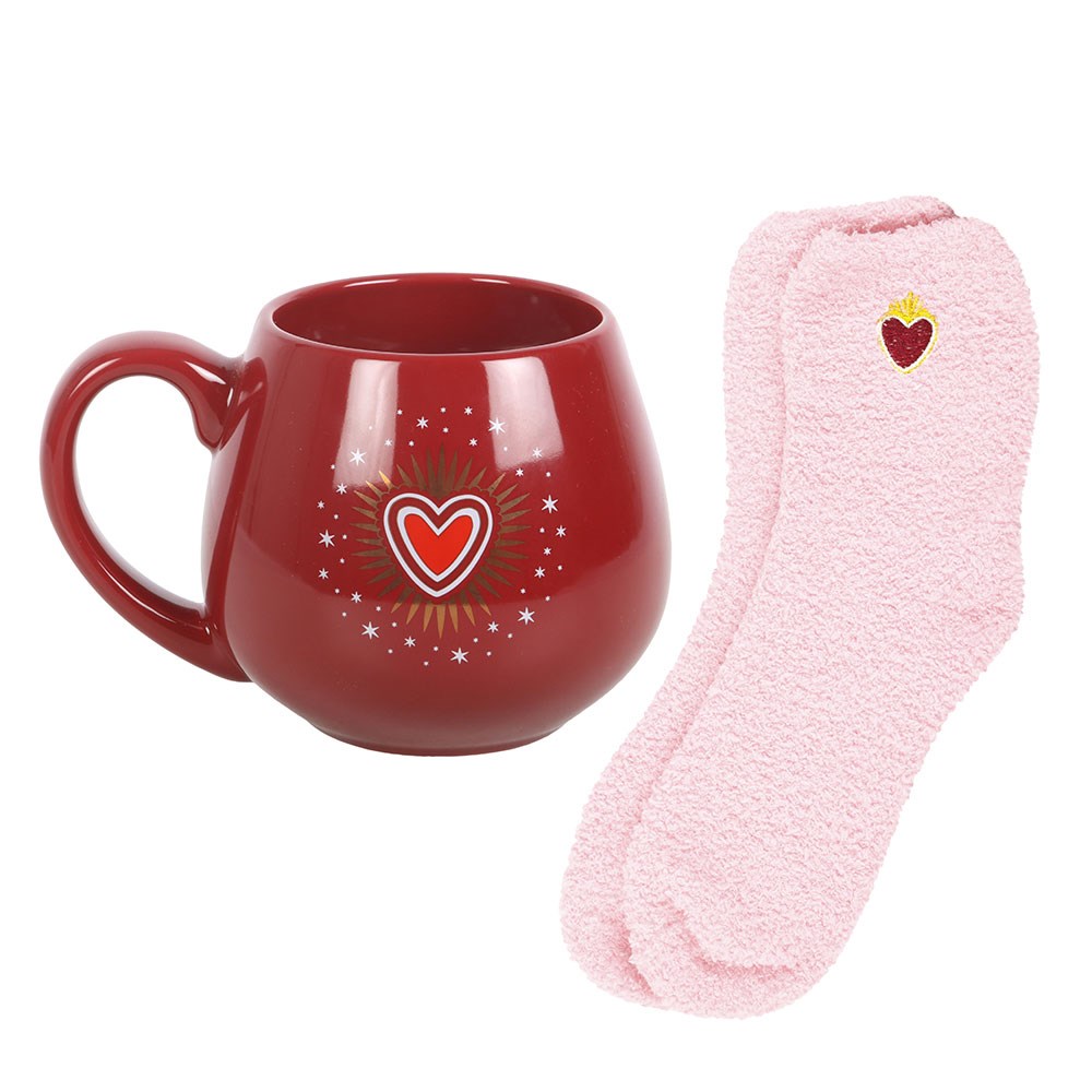 SACRED HEART MUG AND SOCK SET