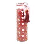 BLACK FIG TUBE CANDLE WITH SACRED HEART PRINT