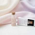 ROSE QUARTZ GLASS JAR OF LOVE IN A MATCHBOX