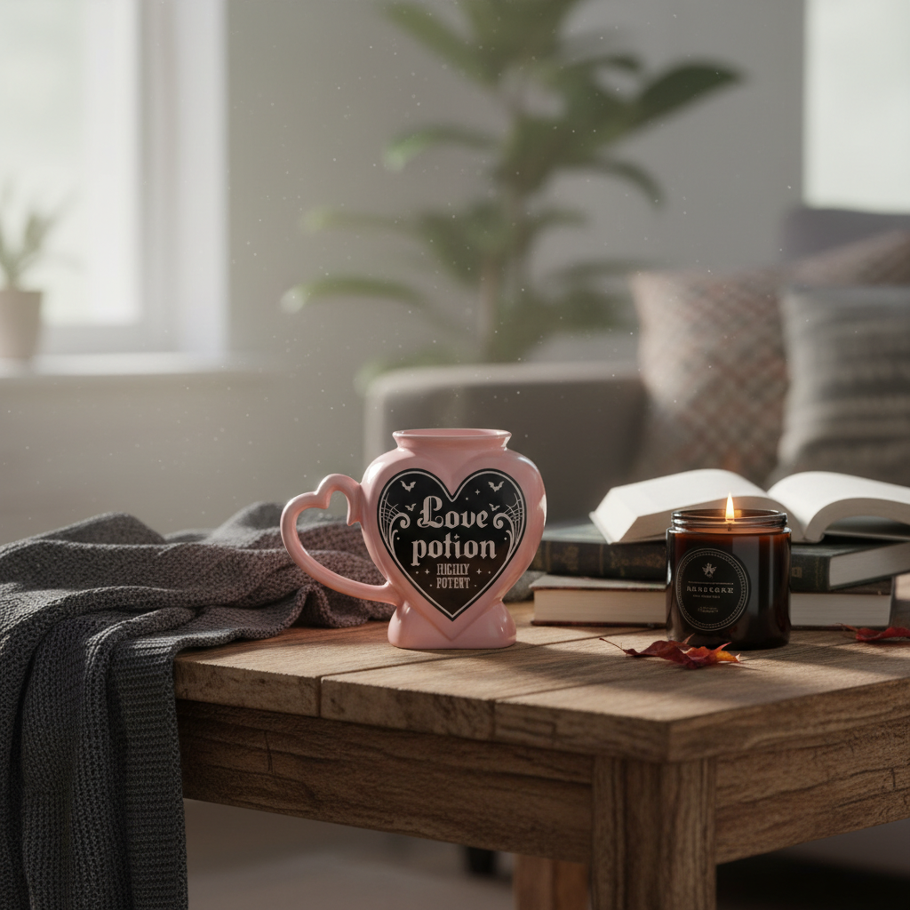 TAZA EN FORMA DE POCIÓN DE AMOR