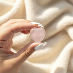 Corazón Cuarzo Rosa "Te Quiero" - Bolsa Terciopelo Tarjeta San Valentín