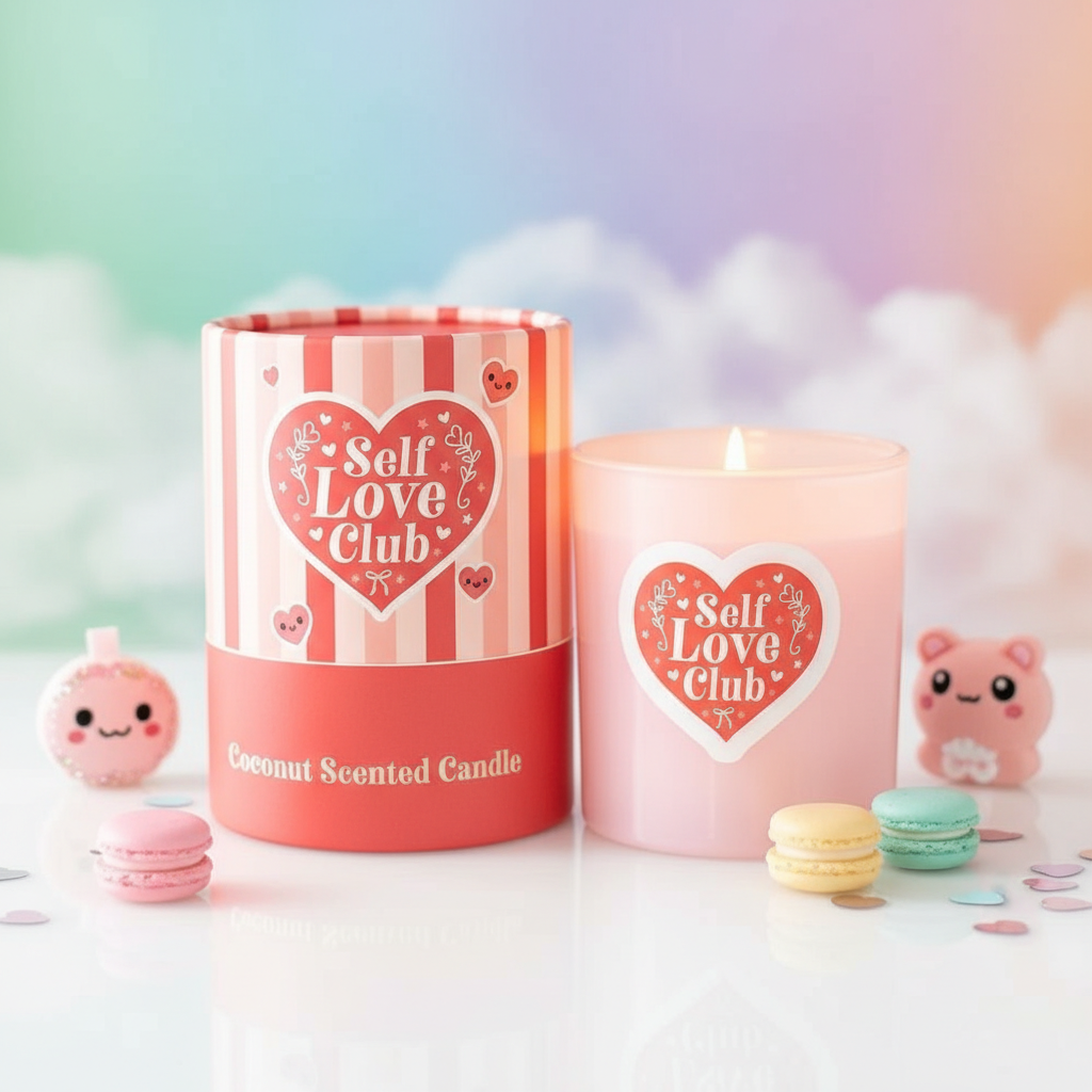 COCONUT CANDLE FROM THE SELF-LOVE CLUB