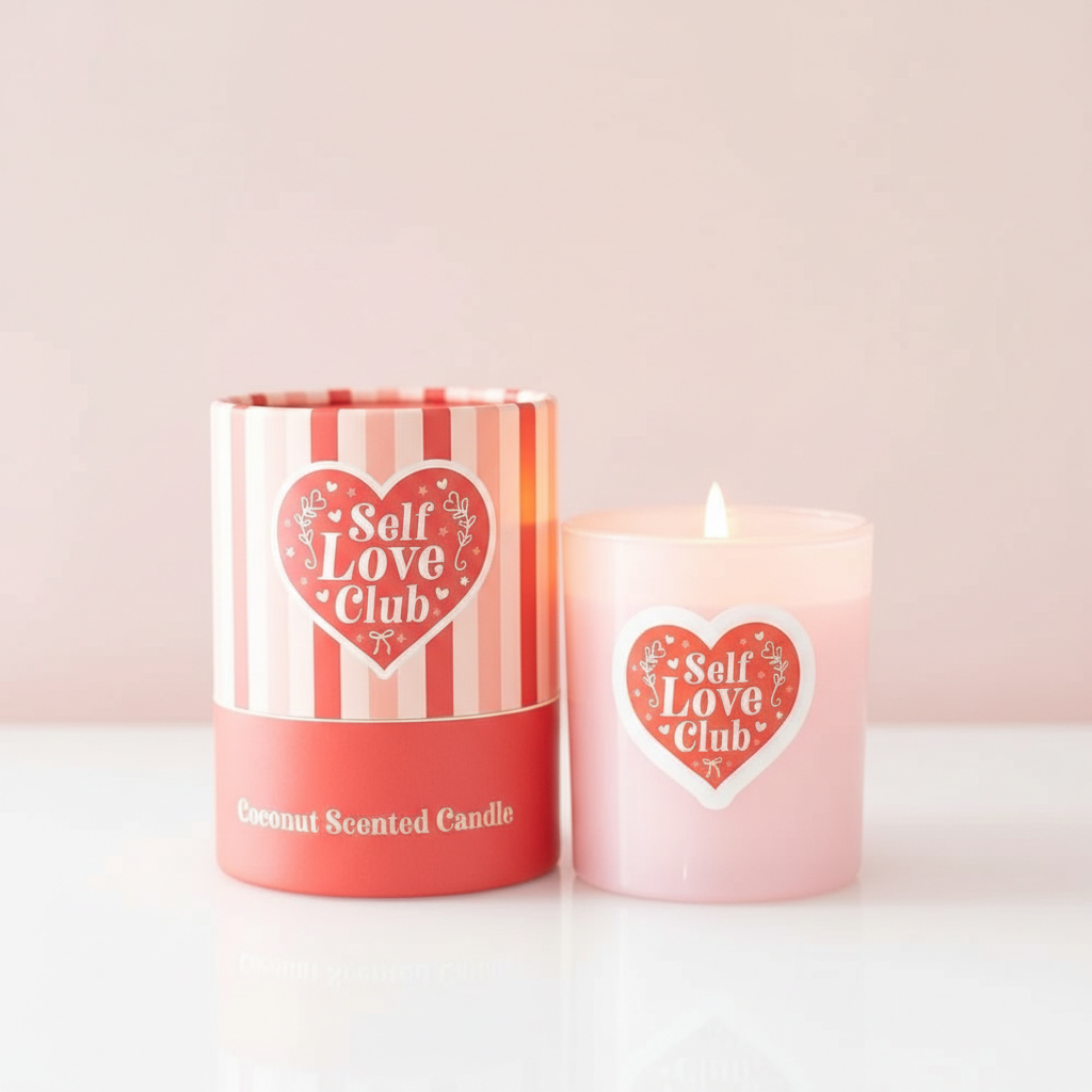 COCONUT CANDLE FROM THE SELF-LOVE CLUB