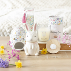 Vela "Bollos Cruzados Calientes" 25h - Conejito Pompón Pascua Vegana