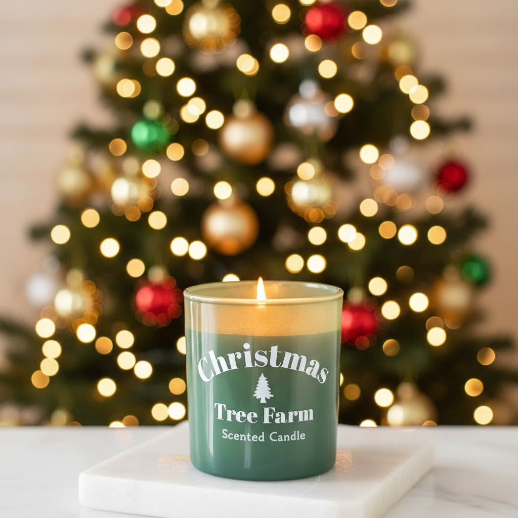 Vela Christmas Tree Farm 35h - Vela Navidad Bosque Invernal Granja Árboles