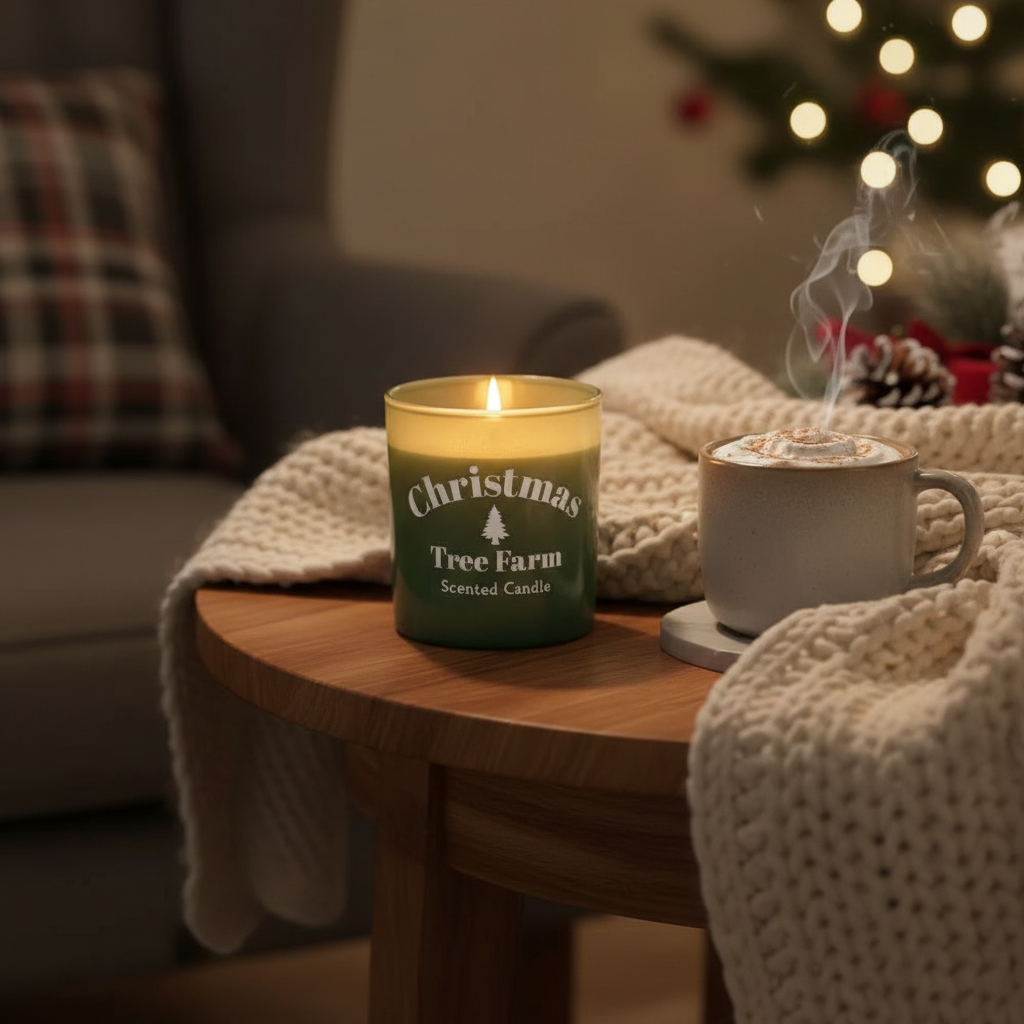Vela Christmas Tree Farm 35h - Vela Navidad Bosque Invernal Granja Árboles