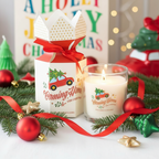 Vela Volviendo Casa Navidad 25h Bayas Especiadas - Vela Coche Rojo Nostálgica