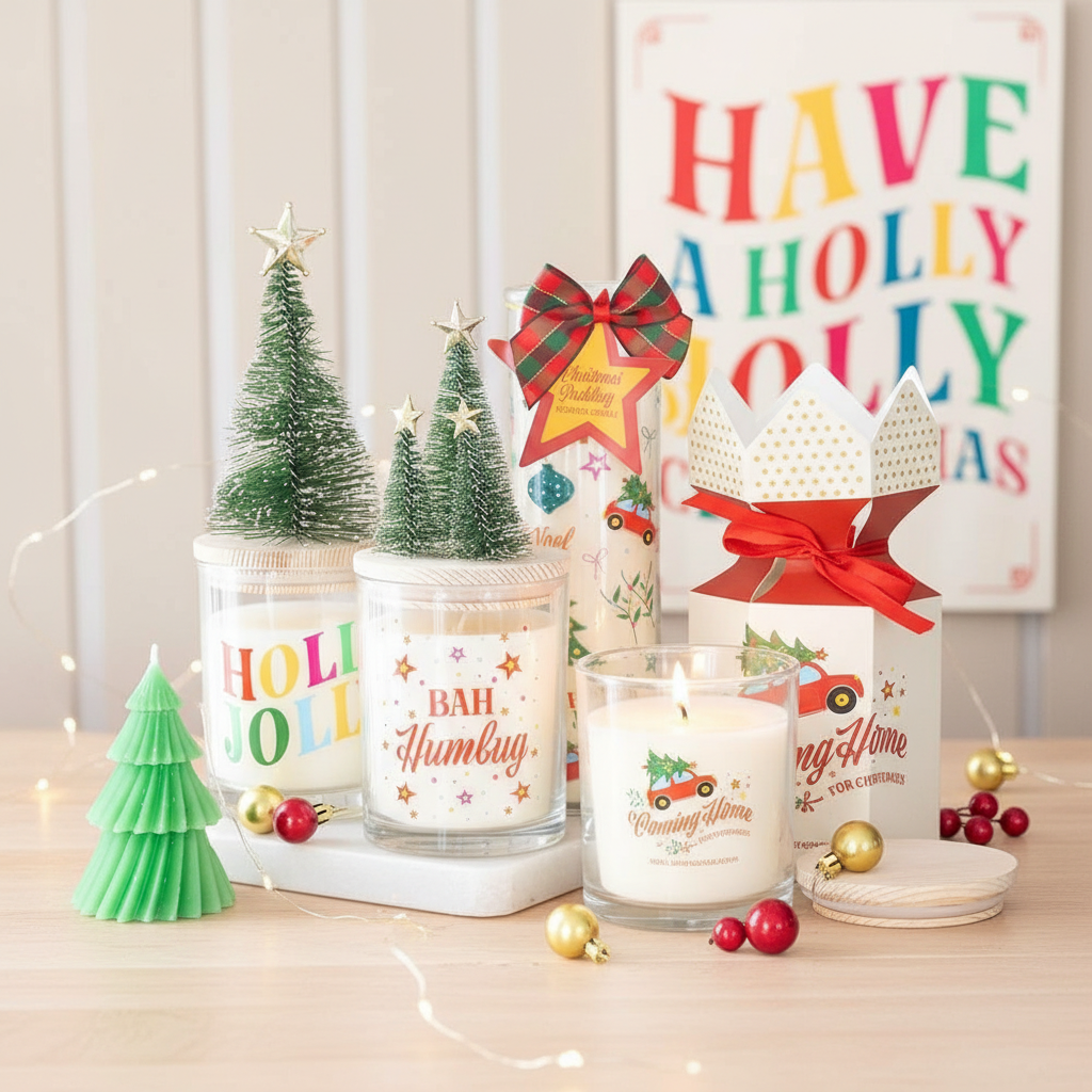 Vela Volviendo Casa Navidad 25h Bayas Especiadas - Vela Coche Rojo Nostálgica