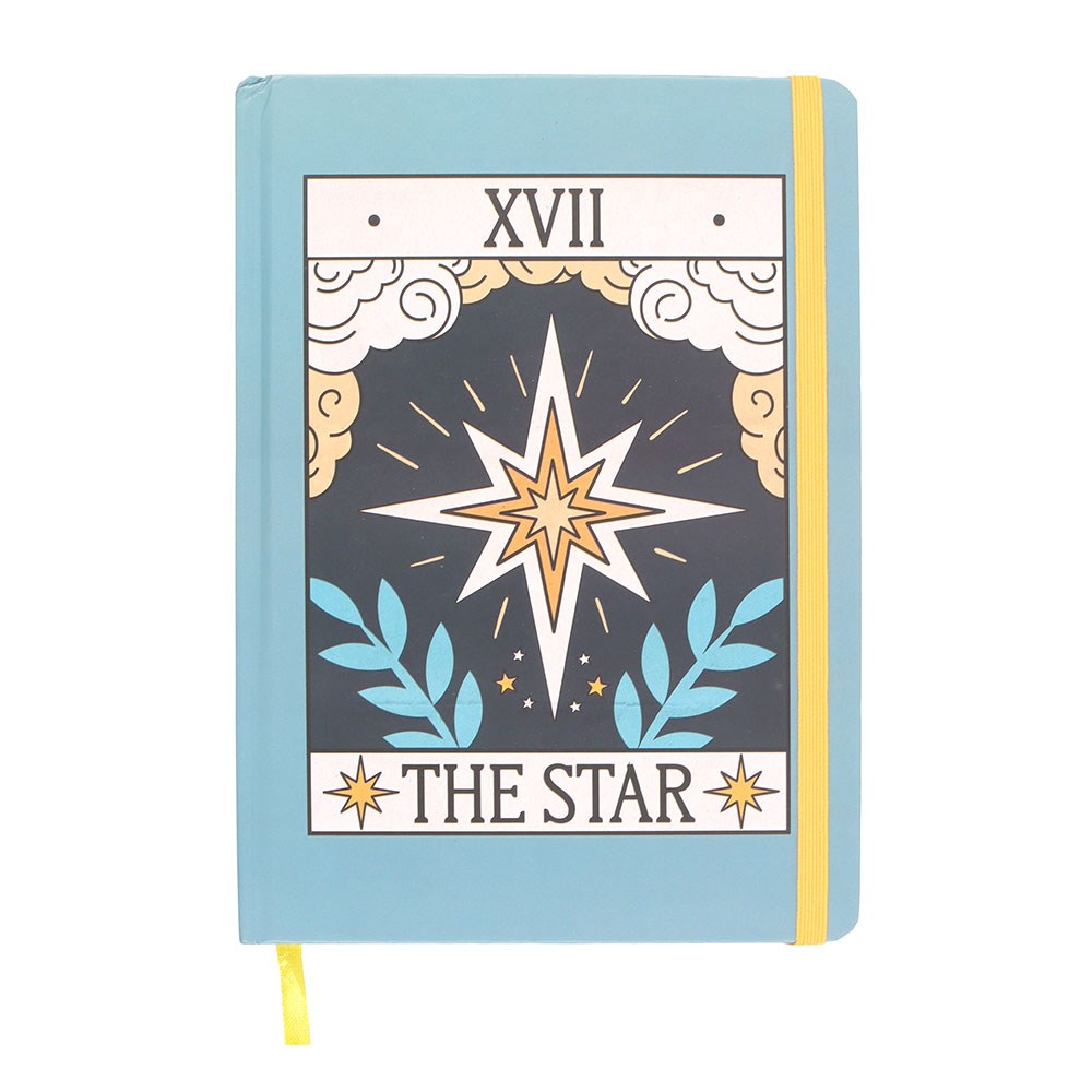 Cuaderno Tarot "La Estrella" A5 Vintage - 200 Páginas con Bordes Dorados