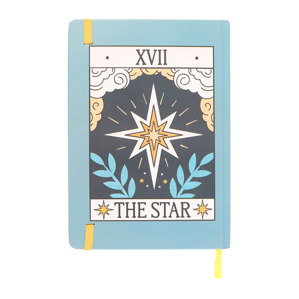 Cuaderno Tarot "La Estrella" A5 Vintage - 200 Páginas con Bordes Dorados