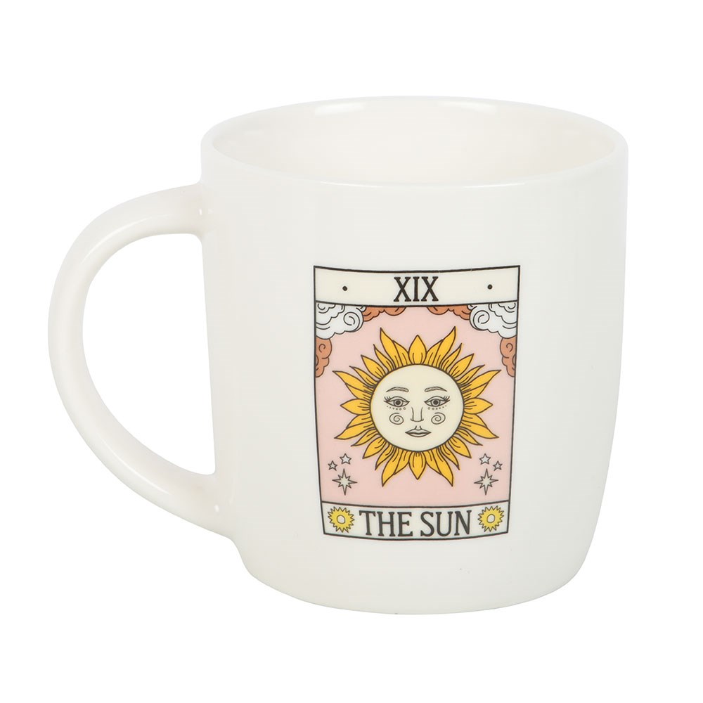 Taza Tarot "El Sol" Vintage 350ml - Taza Esotérica Microondas y Lavavajillas
