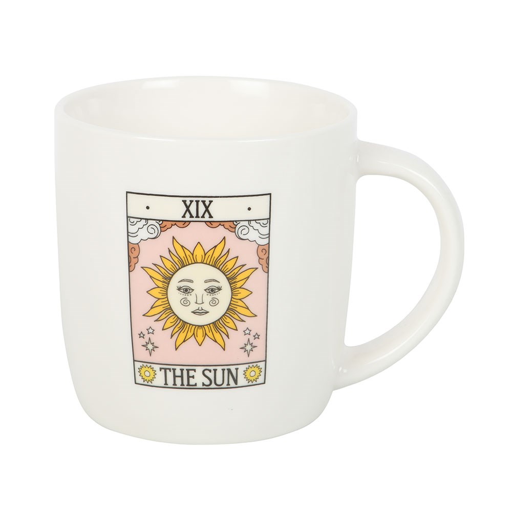 Taza Tarot "El Sol" Vintage 350ml - Taza Esotérica Microondas y Lavavajillas