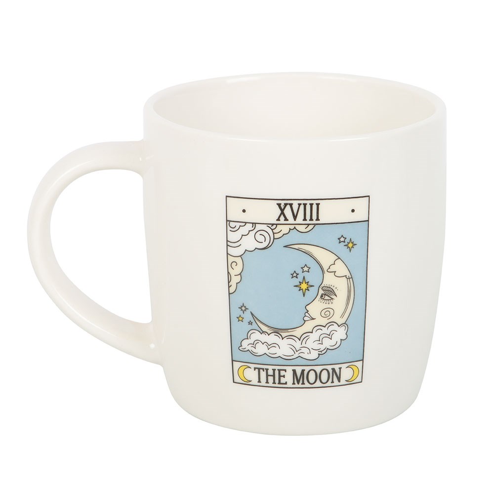 Taza Tarot "La Luna" Vintage 350ml - Taza Esotérica Microondas y Lavavajillas