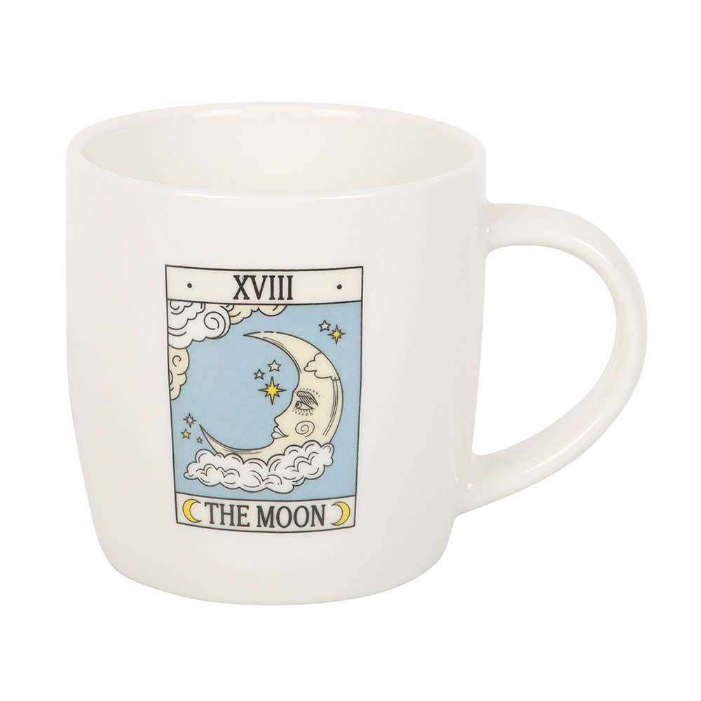Taza Tarot "La Luna" Vintage 350ml - Taza Esotérica Microondas y Lavavajillas
