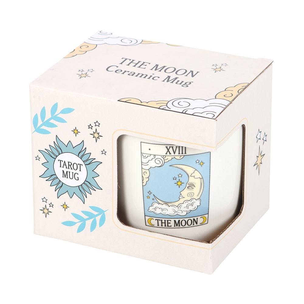 Taza Tarot "La Luna" Vintage 350ml - Taza Esotérica Microondas y Lavavajillas