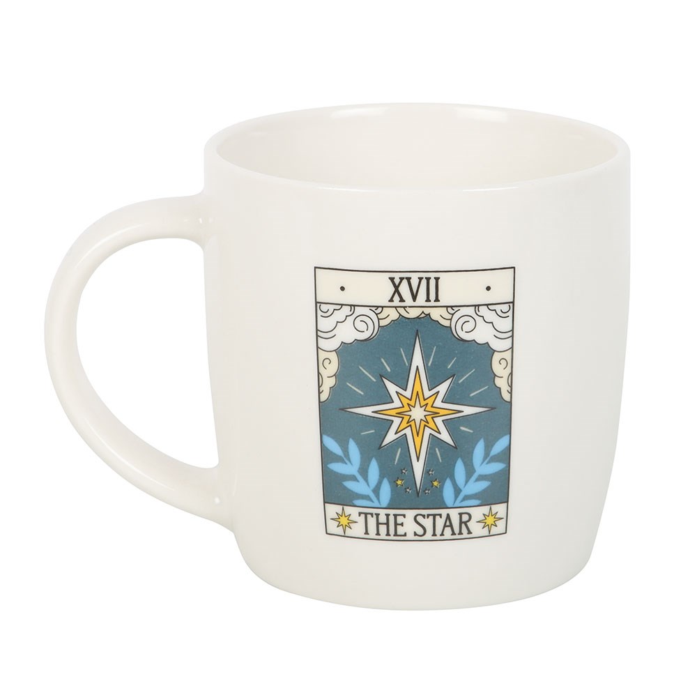 Taza Tarot "La Estrella" Vintage 350ml - Taza Esotérica Microondas y Lavavajillas