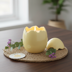 Vela Decorativa Huevo Pascua Rosa - Aroma Fresa Silvestre 28h