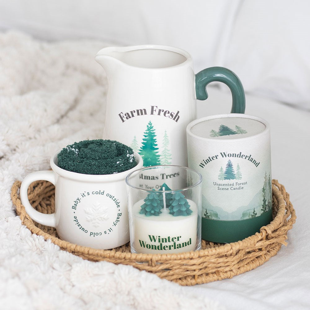 Set Taza Calcetines Baby It's Cold Outside - Regalo Navidad Invierno Completo