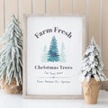 FRAMED WALL ART PRINT WITH FRESH FARMHOUSE CHRISTMAS TREES