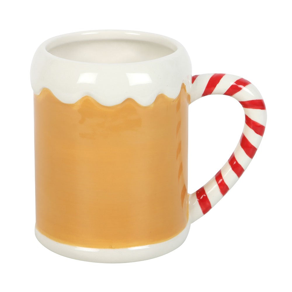 Taza "Casa de Pan de Jengibre" 500ml - Mango Bastón de Caramelo Navidad
