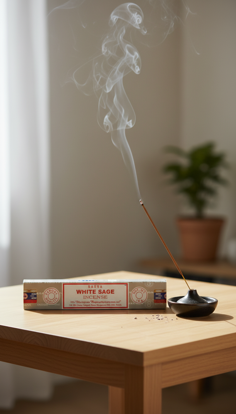 12 Paquetes de Palos de Incienso de Salvia Blanca de Satya