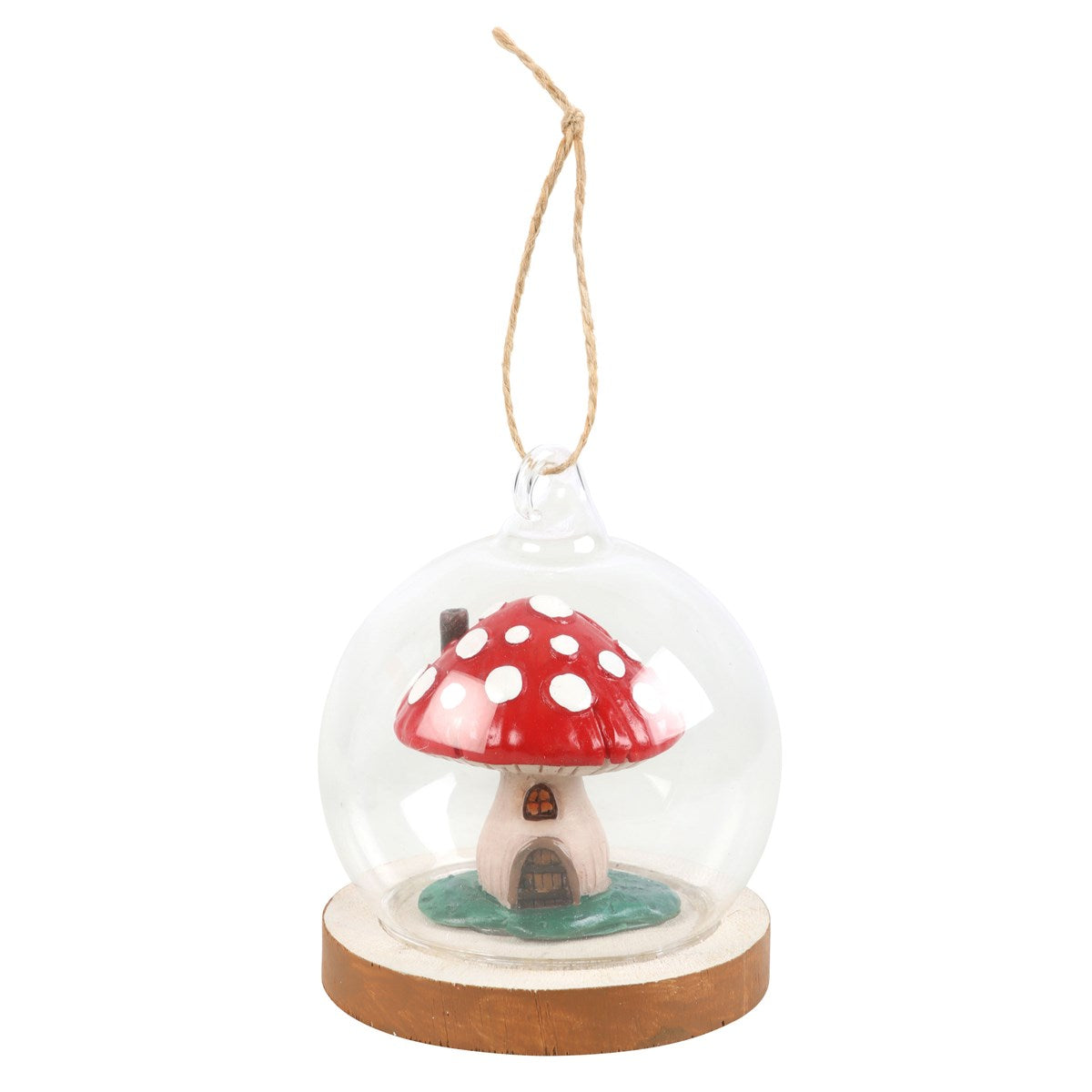 Adorno Cúpula de Cristal Casita Seta