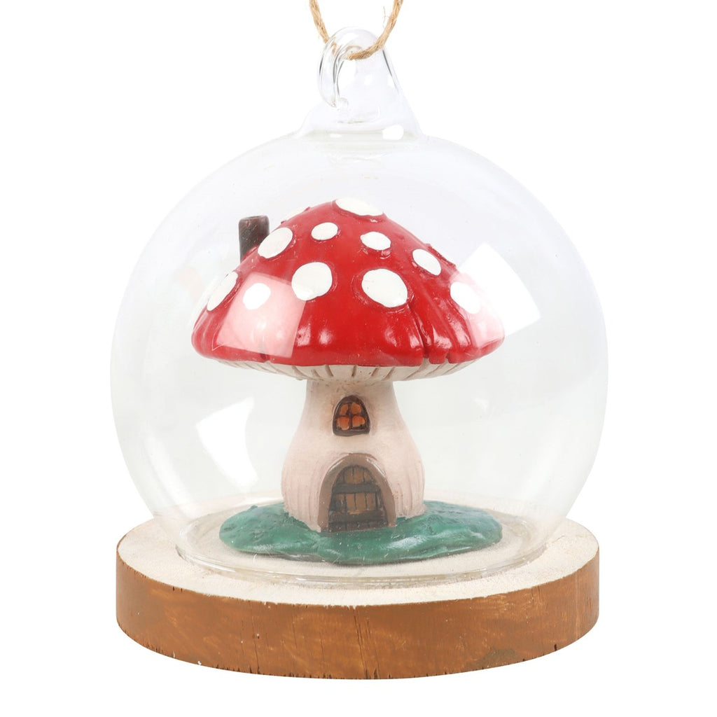 Adorno Cúpula de Cristal Casita Seta