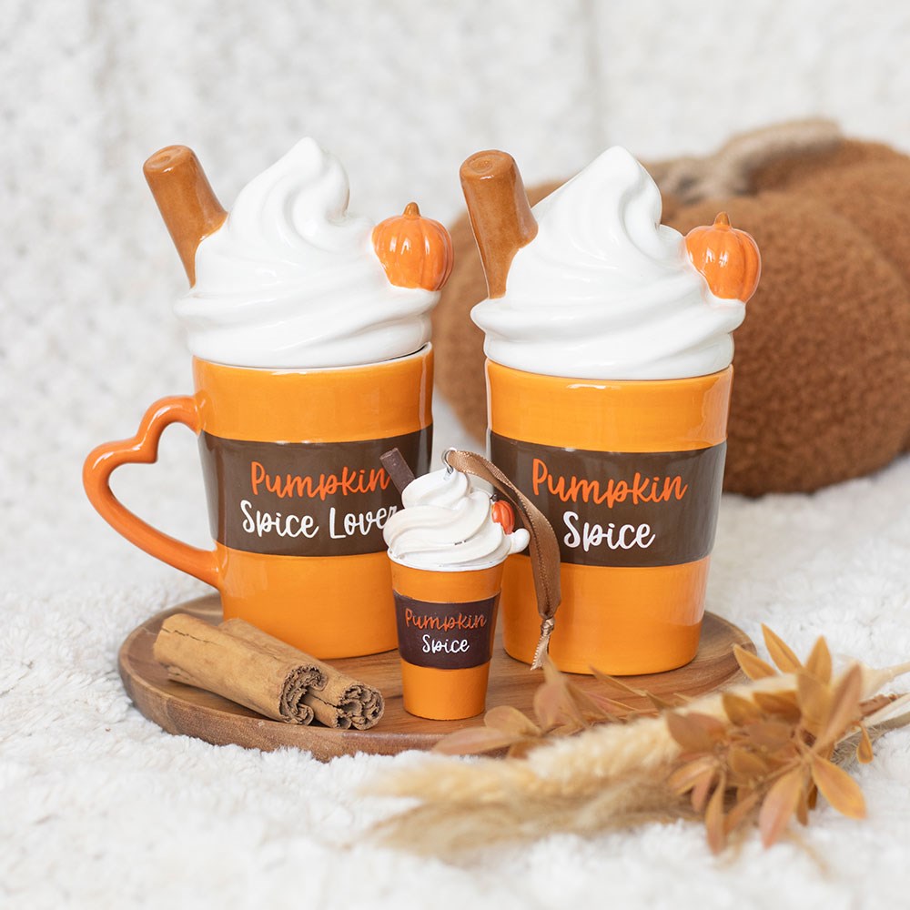 Adorno Pumpkin Spice Latte, ambiente - Ami Home Decor