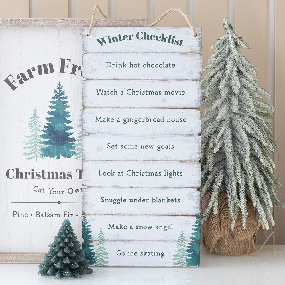 Cartel colgante lista de planes de invierno – Ami Home Decor