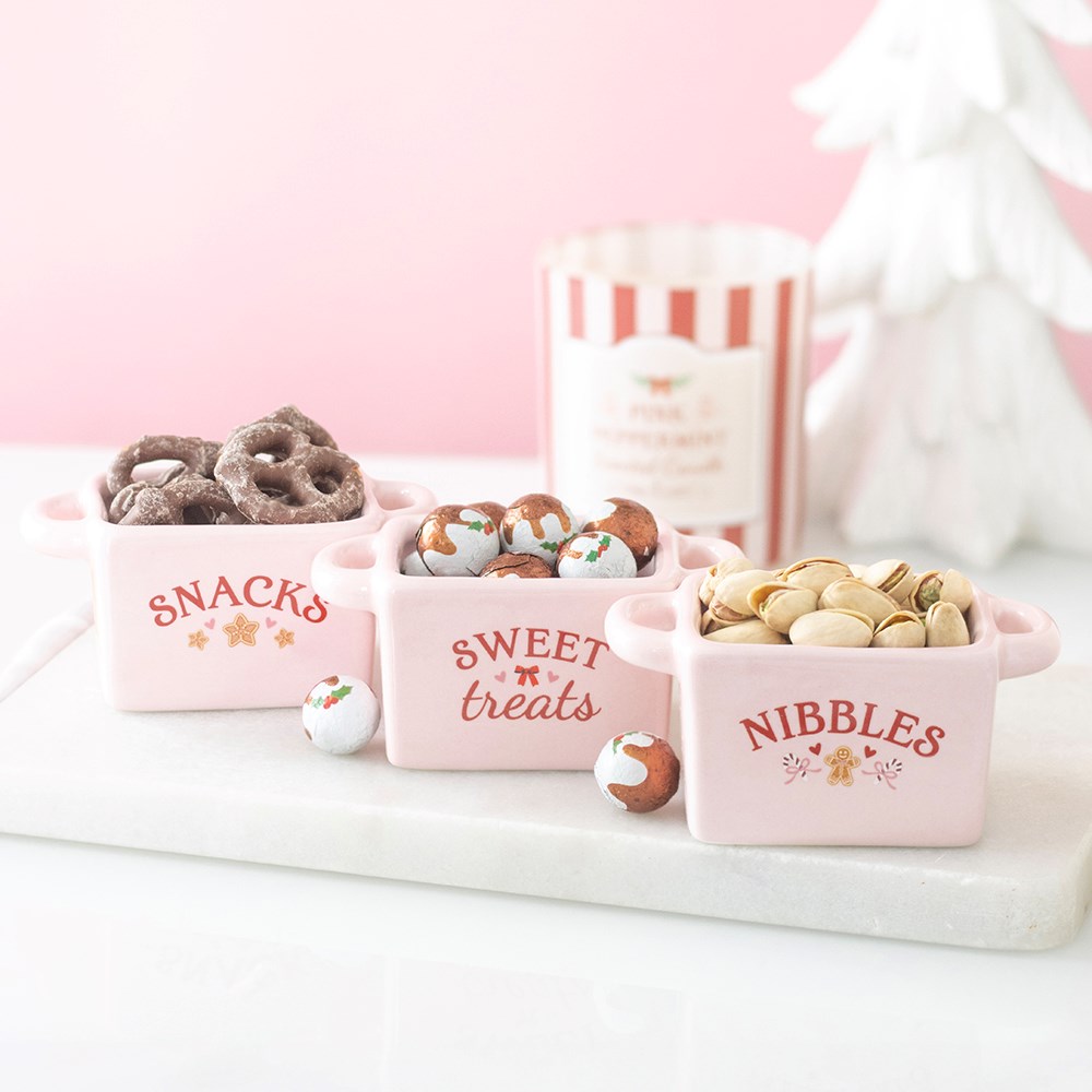Set de 3 cuencos navideños para picoteo – Ami Home Decor