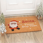 Felpudo de fibra de coco con Papá Noel – Ami Home Decor