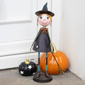 Figura de metal bruja con escoba 41 cm – Ami Home Decor