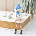 Figura decorativa muñeco de nieve sentado – Ami Home Decor