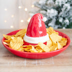 Fuente para aperitivos con salsera con forma de gorro de Papá Noel – Ami Home Decor
