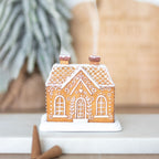Quemador de conos de incienso casita de jengibre nevada – Ami Home Decor