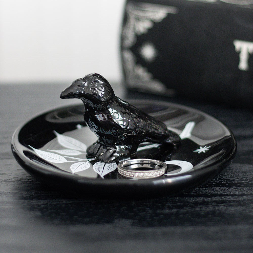 Platito joyero cuervo y luna – Ami Home Decor