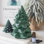 Quemador de aceites y cera con forma de abeto verde – Ami Home Decor
