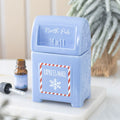 Quemador de aceites de cerámica con forma de buzón azul del Polo Norte – Ami Home Decor