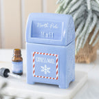 Quemador de aceites de cerámica con forma de buzón azul del Polo Norte – Ami Home Decor