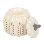 Quemador calabaza crema con hojas – imagen 3