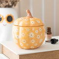 Quemador de aceites calabaza naranja floral retro – Ami Home Decor