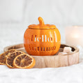 Quemador de aceites calabaza con texto calado Hello Autumn – Ami Home Decor