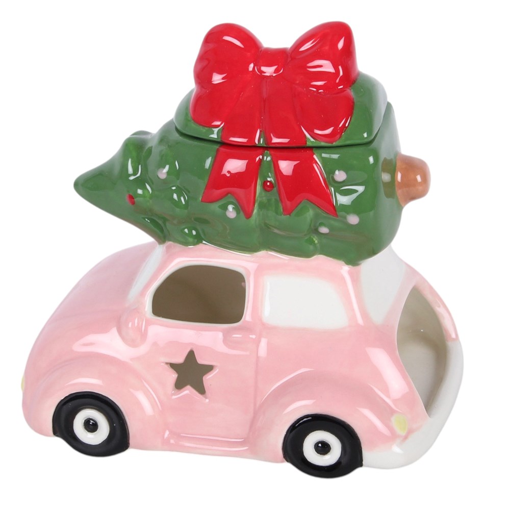 Quemador coche rosa con árbol de Navidad – imagen 4