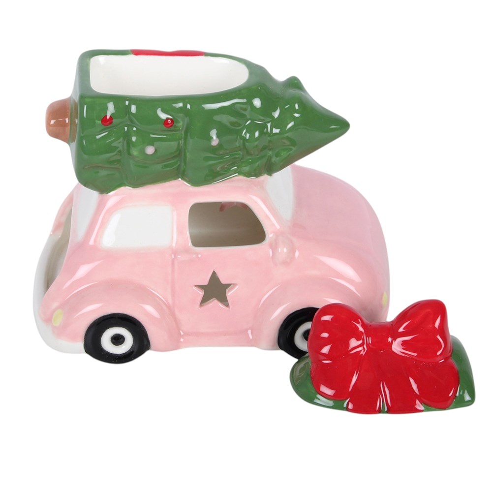 Quemador coche rosa con árbol de Navidad – imagen 5