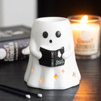Quemador de aceites fantasmita leyendo un libro – Ami Home Decor